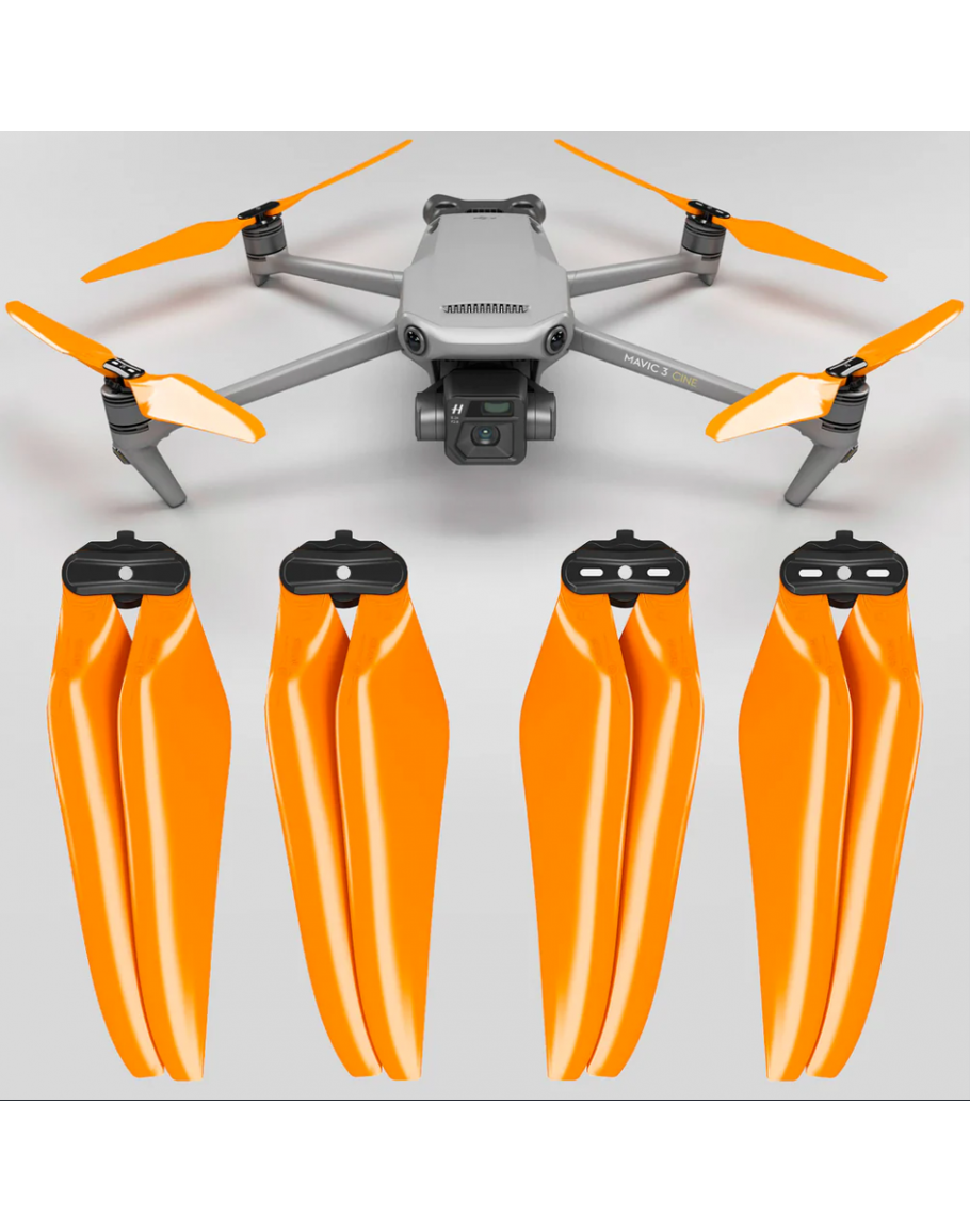 Original Master Airscrew DJI Mavic 3 STEALTH Upgrade Propellers x4 ORANGE